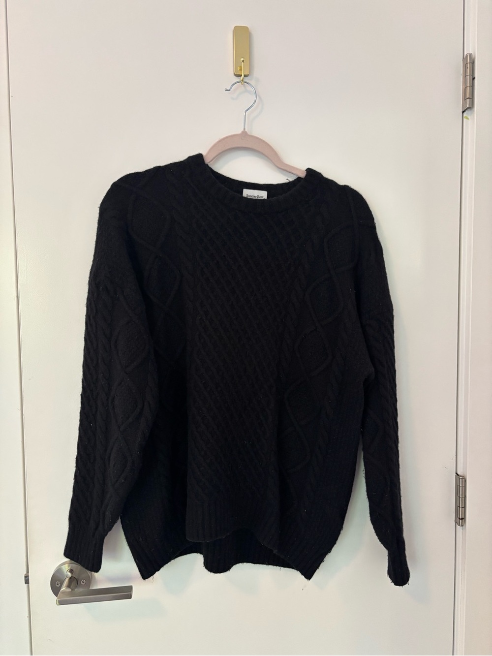Aritzia Black Peggy Crewneck Sweater